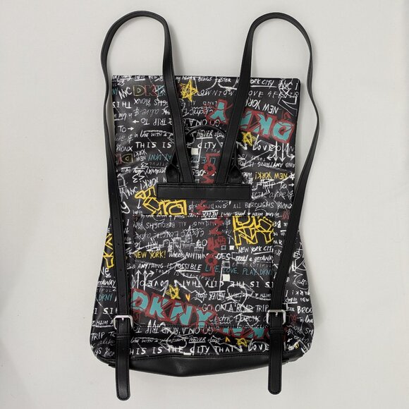 DKNY Tilly Backpack Black Graffiti - NWOT main image 10